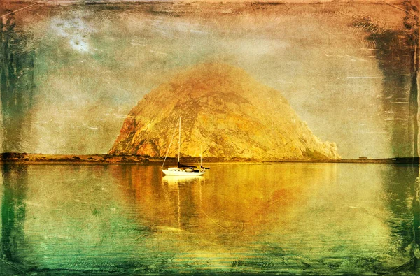 Morro Rock Morro Bay California Usa — Stock Photo, Image