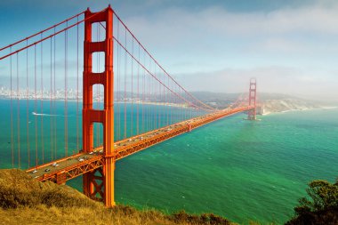 Golden Gate Köprüsü, San Francisco, California, ABD.