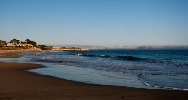 Günbatımında Santa Cruz Daki Pasifik Okyanusu Santa Cruz County Kaliforniya — Stok fotoğraf