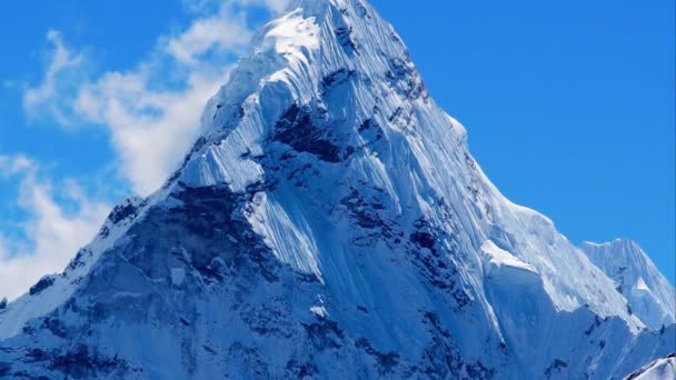 Гора Ама Даблам Регионе Эверест Гималаев Непал 1080P — стоковое видео