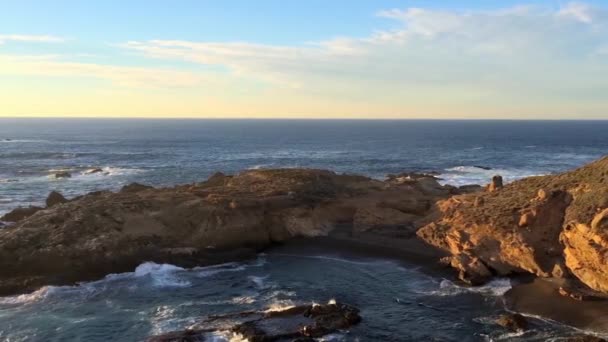 Stille Oceaan Het Point Lobos State Natural Reserve Californië Verenigde — Stockvideo
