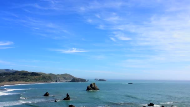 Oceano Pacifico Sonoma Coast State Park California Usa Tratta Una — Video Stock