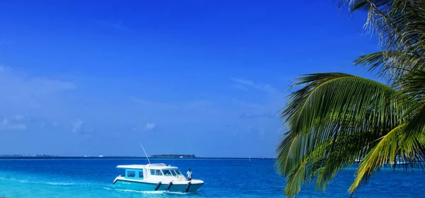 Прекрасний Тропічний Острів Рай Мальдіви — стокове фото