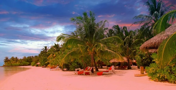 Beautiful Tropical Paradise Island Maldives — Stock Photo, Image