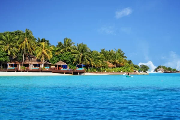 Güzel Tropik Cennet Adası Maldivler — Stok fotoğraf