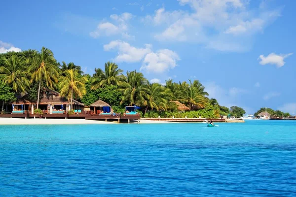 Vacker Tropisk Paradisö Maldiverna — Stockfoto