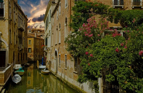 Canais Românticos Venice Italia — Fotografia de Stock