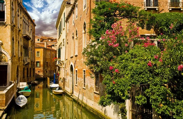 Romantico Canale Venezia Italia — Foto Stock