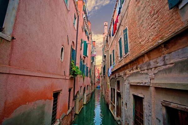 Romantisch Kanaal Venetië Italië — Stockfoto