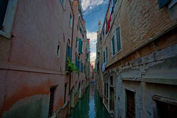 Romantischer Kanal Venedig Italien — Stockfoto