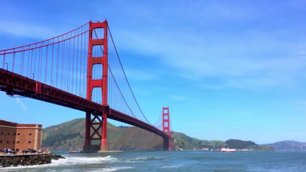 Golden Gate Bridge San Francisco Kalifornien Bilder April 2017 — Stockvideo