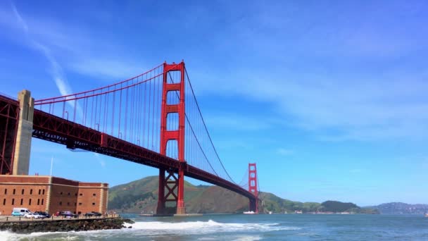 Golden Gate Bridge San Francisco Footage April 2017 — 비디오