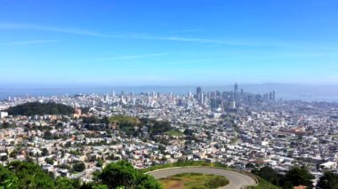 San Francisco, Twin Peaks, California 'da görüldüğü gibi.