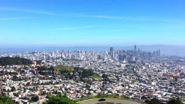 San Francisco Jak Vidět Twin Peaks Kalifornii — Stock video