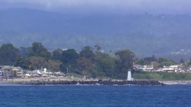 Pasifik Okyanusu Yarım Ay Körfezi Eyalet Plajı, Santa Cruz County, Kaliforniya, ABD, 2018