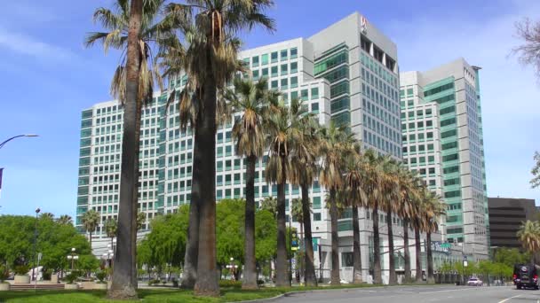 San Jose California Usa April 2017 Adobe Systems Hauptquartier Der — Stockvideo