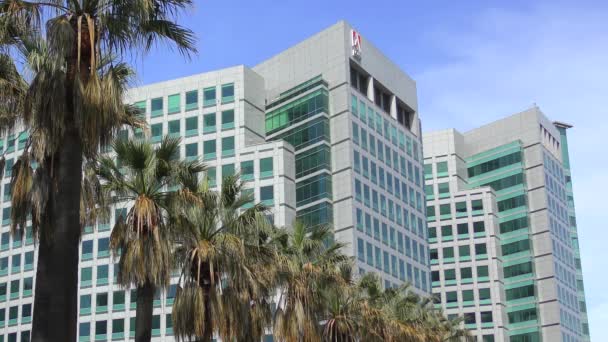 San Jose California Usa April 2017 Adobe Systems Huvudkontor Park — Stockvideo