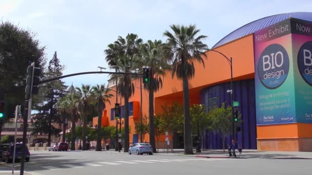 San Jose Kalifornia Usa Kwietnia 2017 Scena Uliczna Centrum San — Wideo stockowe