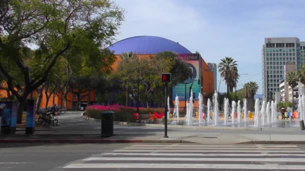 San Jose Kalifornia Usa Kwietnia 2017 Fontanna Centrum San Jose — Wideo stockowe