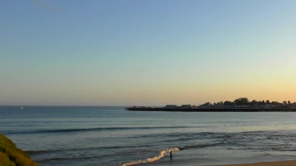 Oceano Pacifico Santa Cruz California Usa Circa Aprile 2017 — Video Stock