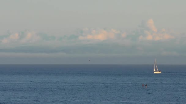 Pasifik Okyanusu Santa Cruz Kaliforniya Abd Yaklaşık Nisan 2017 — Stok video