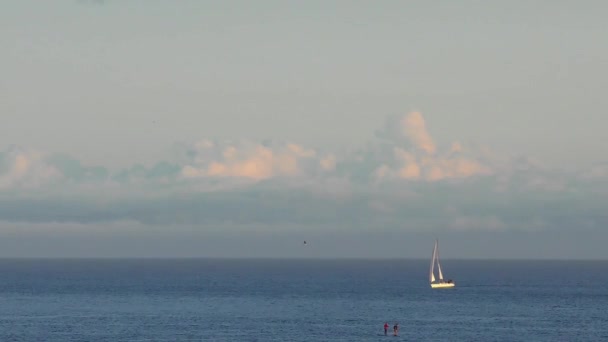 2017年4月頃米国カリフォルニア州サンタクルーズの太平洋 — ストック動画