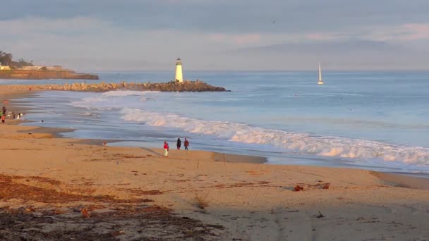 Der Pazifische Ozean Santa Cruz Kalifornien Usa April 2017 — Stockvideo