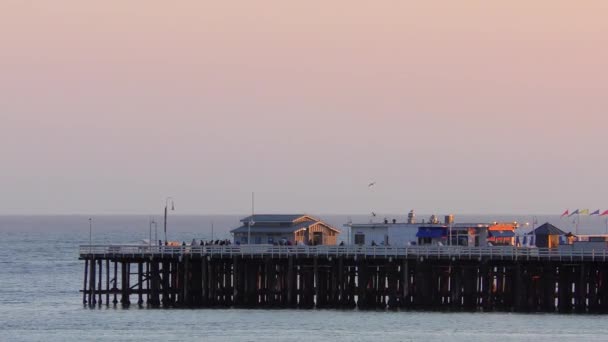 Capitola Wharf Capitola Sea Santa Cruz County Καλιφόρνια Ηπα 2018 — Αρχείο Βίντεο