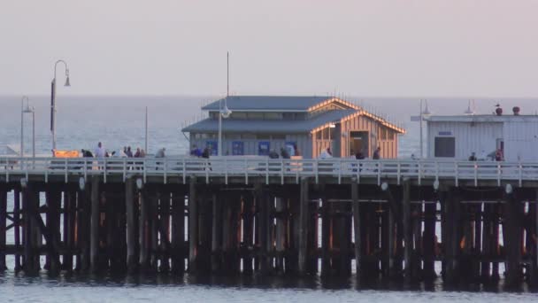 Capitola Wharf Capitola Sea Santa Cruz County California Usa 2018 — стокове відео