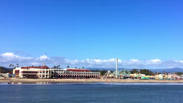 Santa Cruz Beach Boardwalk Severní Monterey Bay Santa Cruz County — Stock video