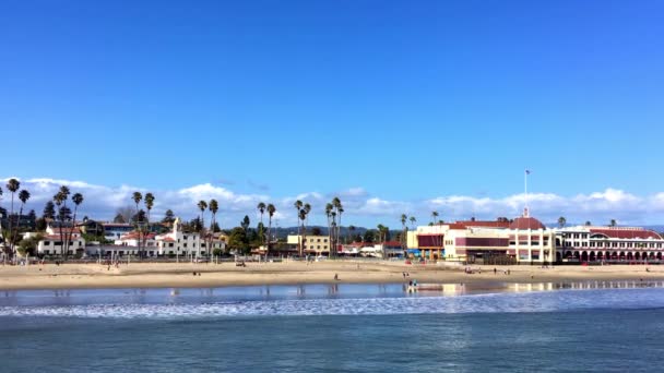 Santa Cruz Beach Boardwalk Northern Monterey Bay Santa Cruz County — Stock Video