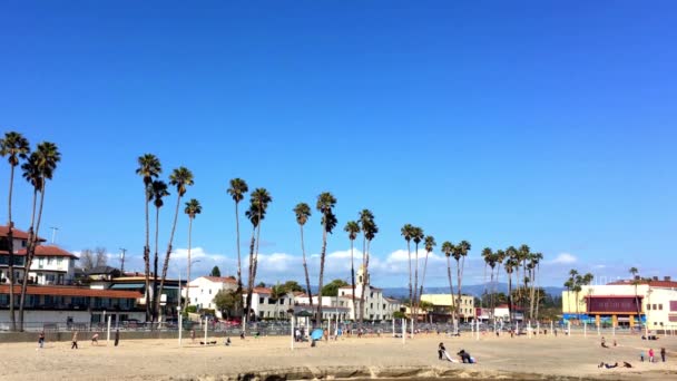 Santa Cruz Beach Boardwalk Norra Monterey Bay Santa Cruz County — Stockvideo