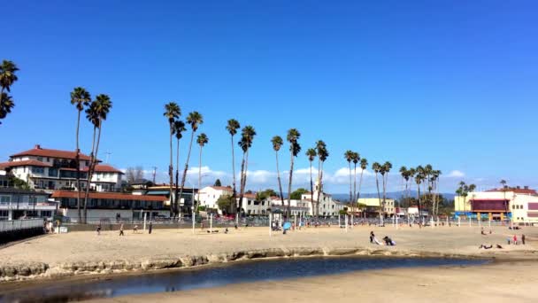 Santa Cruz Beach Boardwalk Norte Baía Monterey Condado Santa Cruz — Vídeo de Stock