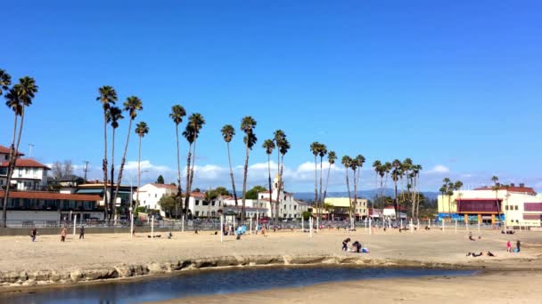 Santa Cruz Beach Boardwalk Noordelijke Monterey Bay Santa Cruz County — Stockvideo