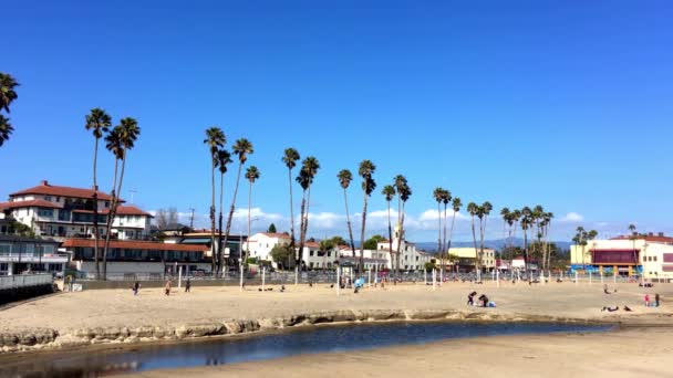 Santa Cruz Beach Boardwalk Norra Monterey Bay Santa Cruz County — Stockvideo