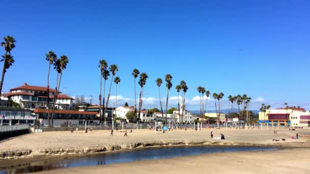 Santa Cruz Beach Boardwalk Norte Baía Monterey Condado Santa Cruz — Vídeo de Stock