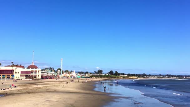 Santa Cruz Beach Boardwalk Στο Βόρειο Monterey Bay Στη Santa — Αρχείο Βίντεο