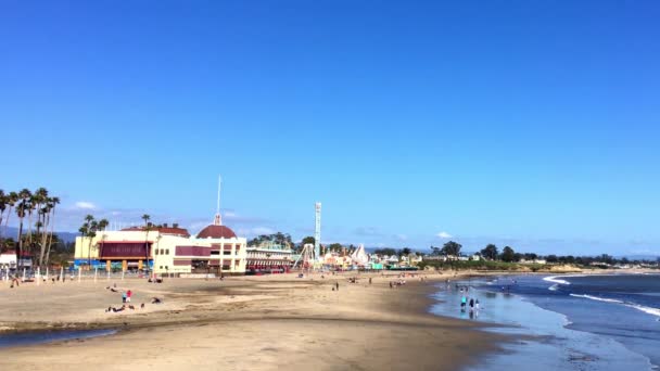 Santa Cruz Beach Boardwalk Στο Βόρειο Monterey Bay Στη Santa — Αρχείο Βίντεο