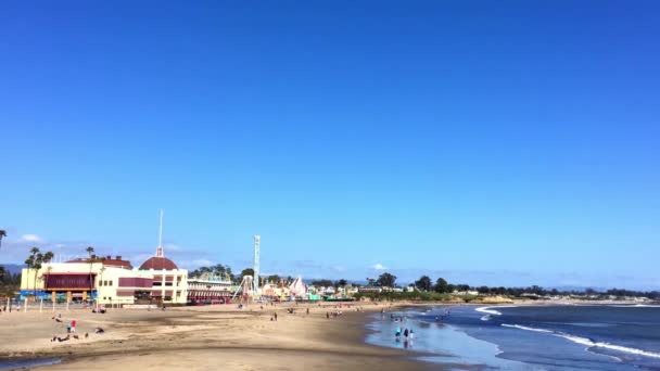 Santa Cruz Beach Boardwalk Noordelijke Monterey Bay Santa Cruz County — Stockvideo