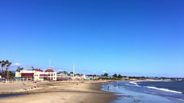 Santa Cruz Beach Boardwalk Sulla Monterey Bay Settentrionale Nella Contea — Video Stock