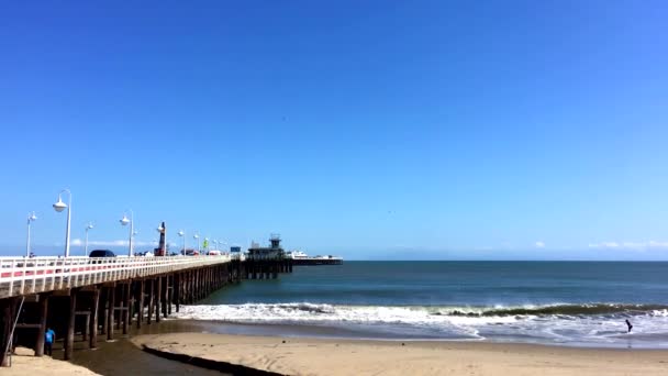 Santa Cruz Beach Boardwalk Sur Nord Baie Monterey Dans Comté — Video