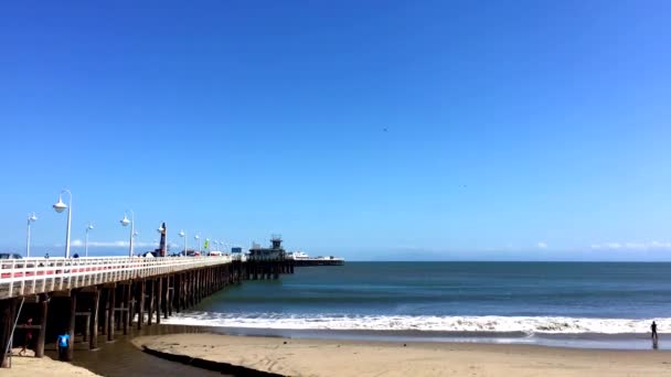 Santa Cruz Beach Boardwalk Northern Monterey Bay Santa Cruz County — Stock Video