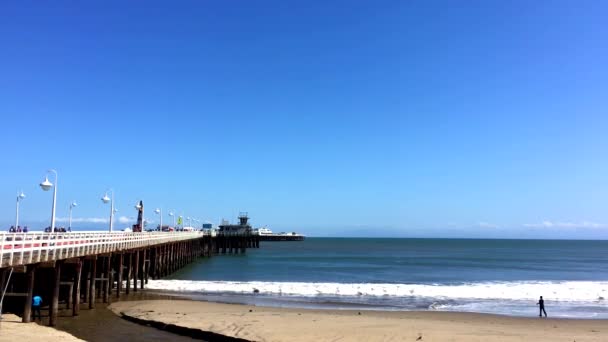 Santa Cruz Beach Boardwalk Norra Monterey Bay Santa Cruz County — Stockvideo