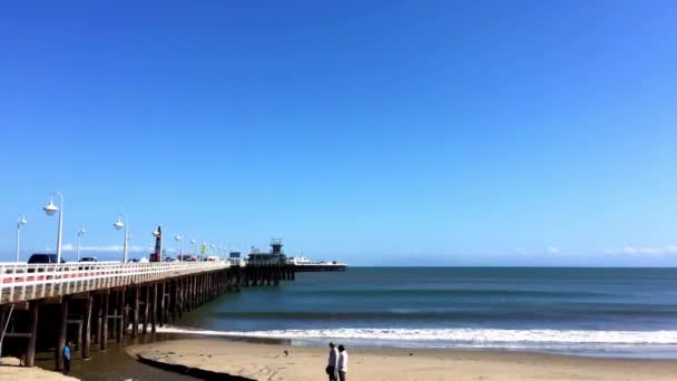 Santa Cruz Beach Boardwalk Norra Monterey Bay Santa Cruz County — Stockvideo