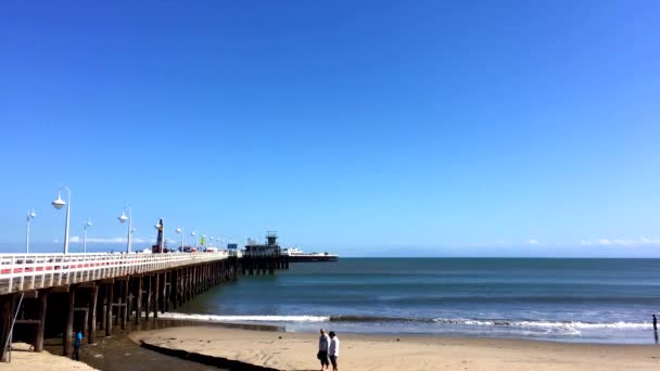 Santa Cruz Beach Boardwalk Στο Βόρειο Monterey Bay Στη Santa — Αρχείο Βίντεο