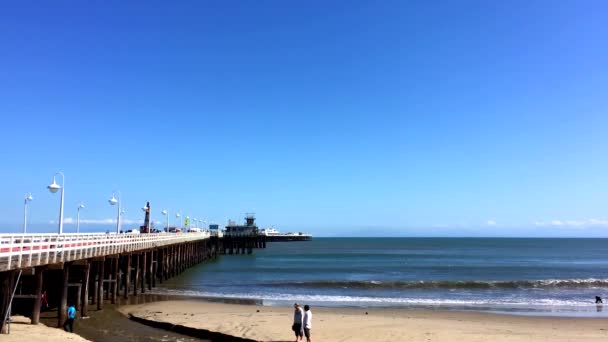 Santa Cruz Beach Boardwalk Northern Monterey Bay Santa Cruz County — Stock Video