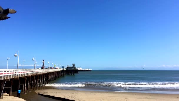 Santa Cruz Beach Boardwalk Severní Monterey Bay Santa Cruz County — Stock video