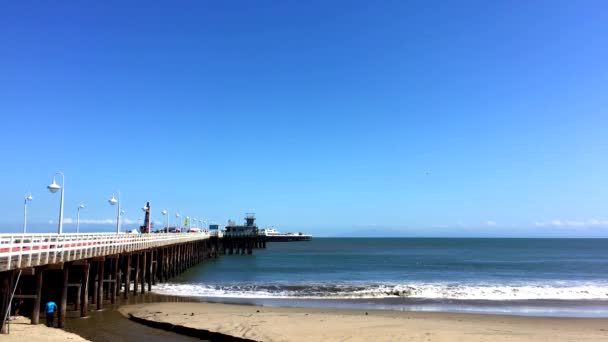 Santa Cruz Beach Boardwalk Norra Monterey Bay Santa Cruz County — Stockvideo