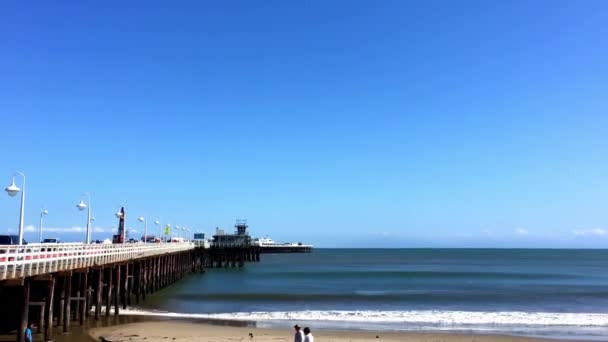 Santa Cruz Beach Boardwalk Severní Monterey Bay Santa Cruz County — Stock video