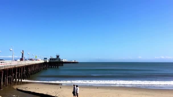 Santa Cruz Beach Boardwalk Στο Βόρειο Monterey Bay Στη Santa — Αρχείο Βίντεο
